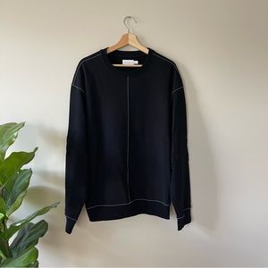 Topman contrast stitch crewneck sweatshirt